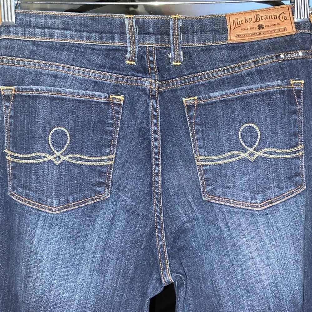 Lucky brand dark rinse Sofia boot jeans size 12 regular